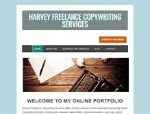 Tablet Screenshot of harveyfreelance.com